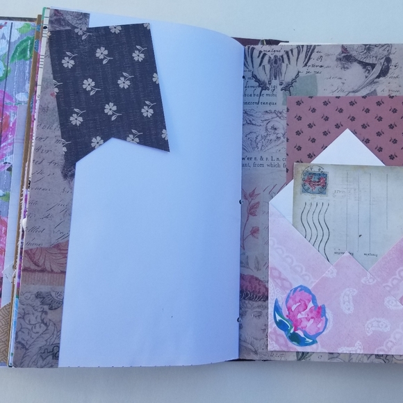 Large Vintage style Junk Journal Loaded Authentic Vintage Pieces 74 pages - Picture 2 of 8